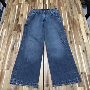 JNCO Jeans Youth Size 10 Blue Shifter Carpenter Wide Leg‎ Baggy Streetwear Y2K